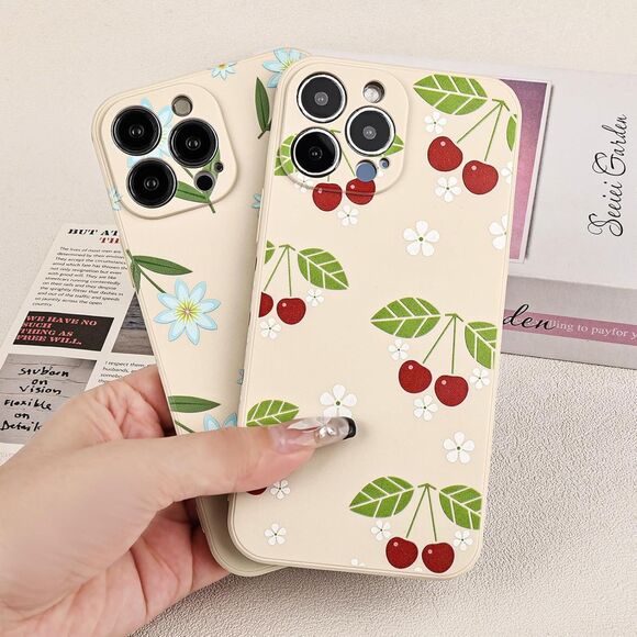 NEW Case for iPhone 13 Pro Max Vintage Blue Flowers Pattern Design Qty 2 - Picture 5 of 7